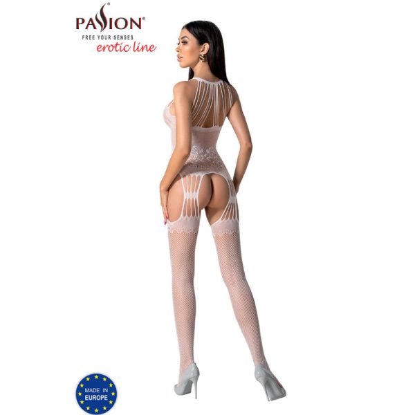 PASSION - BS095 WHITE BODYSTOCKING ONE SIZE 4